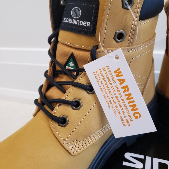 Brand new Men's Sven 2.0 6" steel toe leather work boots- 620, men's size 42 eee - Picture 4 of 9